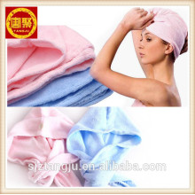 Волосы полотенцем голову обернуть тюрбан микрофибры тренажерный зал полотенце СПЫ